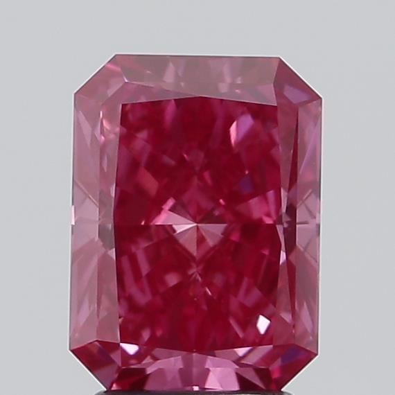 2.59 Ct. Fancy Vivid Pink Radiant Lab Grown Diamond