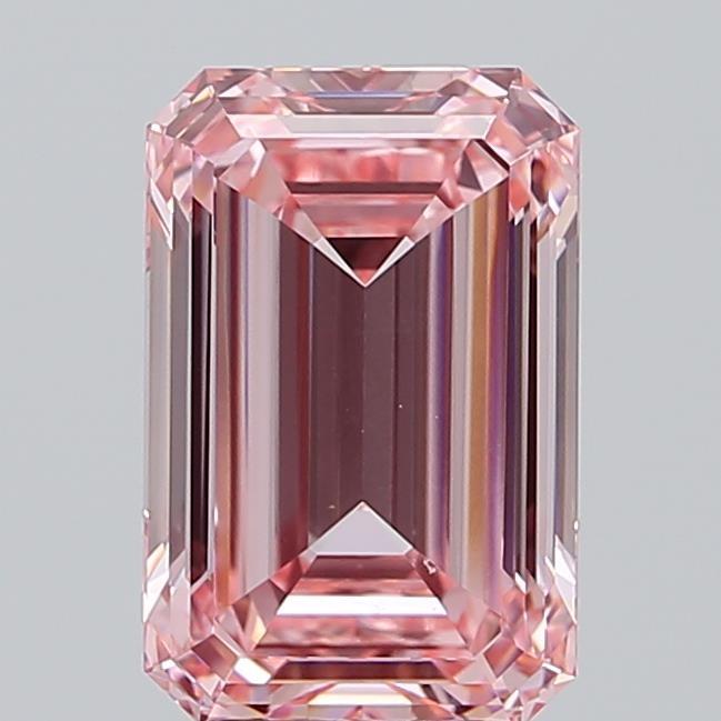 4.28 Ct. Fancy Intense Pink Emerald Lab Grown Diamond