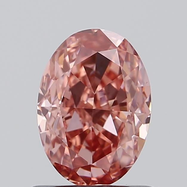 1.02 Ct. Fancy Vivid Pink Oval Lab Grown Diamond