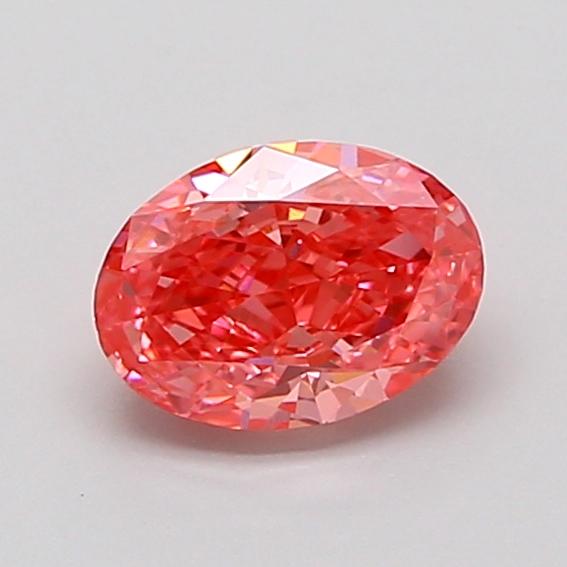 1.04 Ct. Fancy Vivid None Pink Oval Lab Grown Diamond