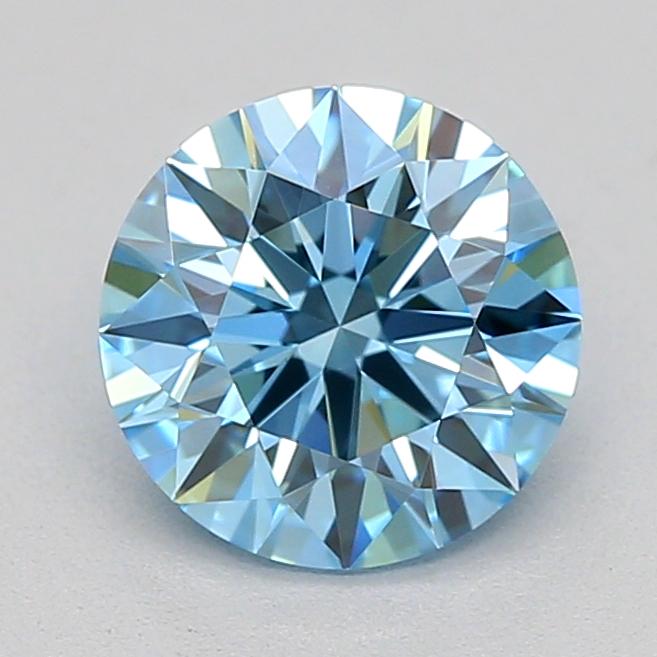 0.70 Ct. Fancy Vivid  Blue Round Lab Grown Diamond