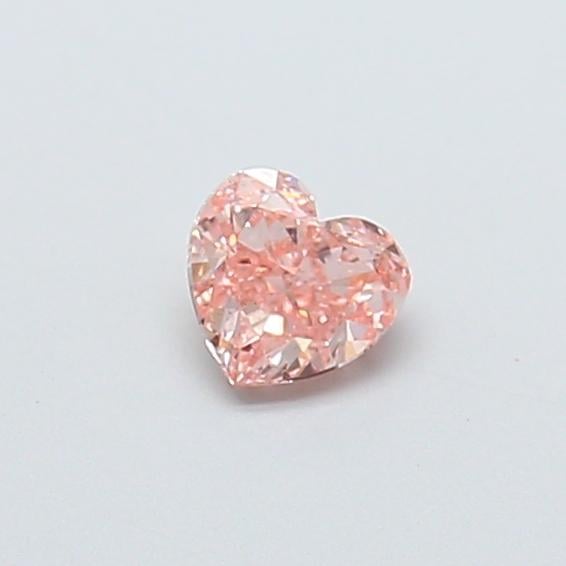 0.34 Ct. Fancy Intense  Pink Heart Lab Grown Diamond