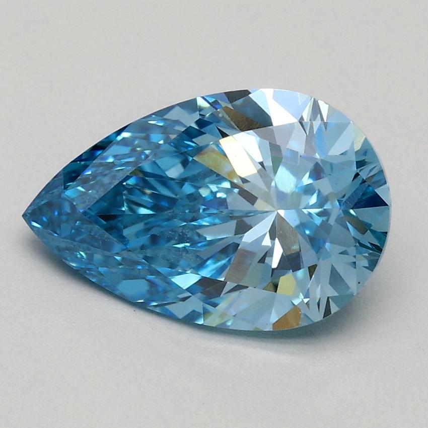 1.50 Ct. Fancy Vivid Blue Pear Lab Grown Diamond