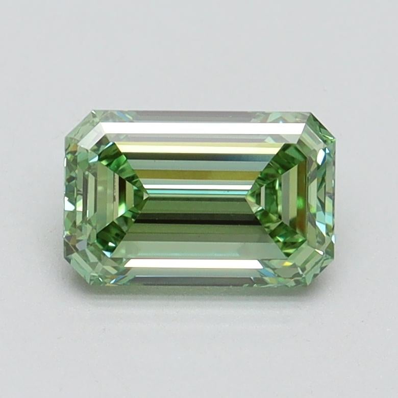 1.03 Ct. Fancy Vivid Pacific Green Emerald Lab Grown Diamond