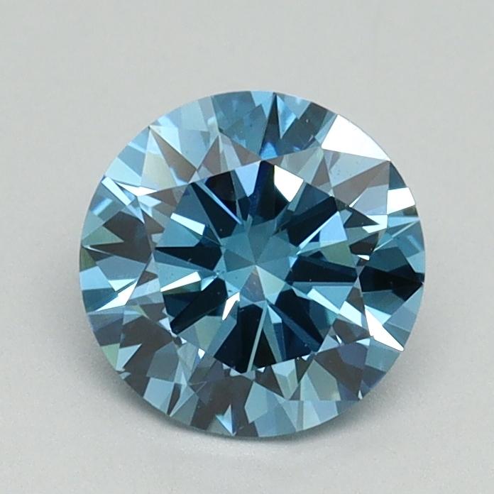 0.99 Ct. Fancy Vivid Blue Round Lab Grown Diamond