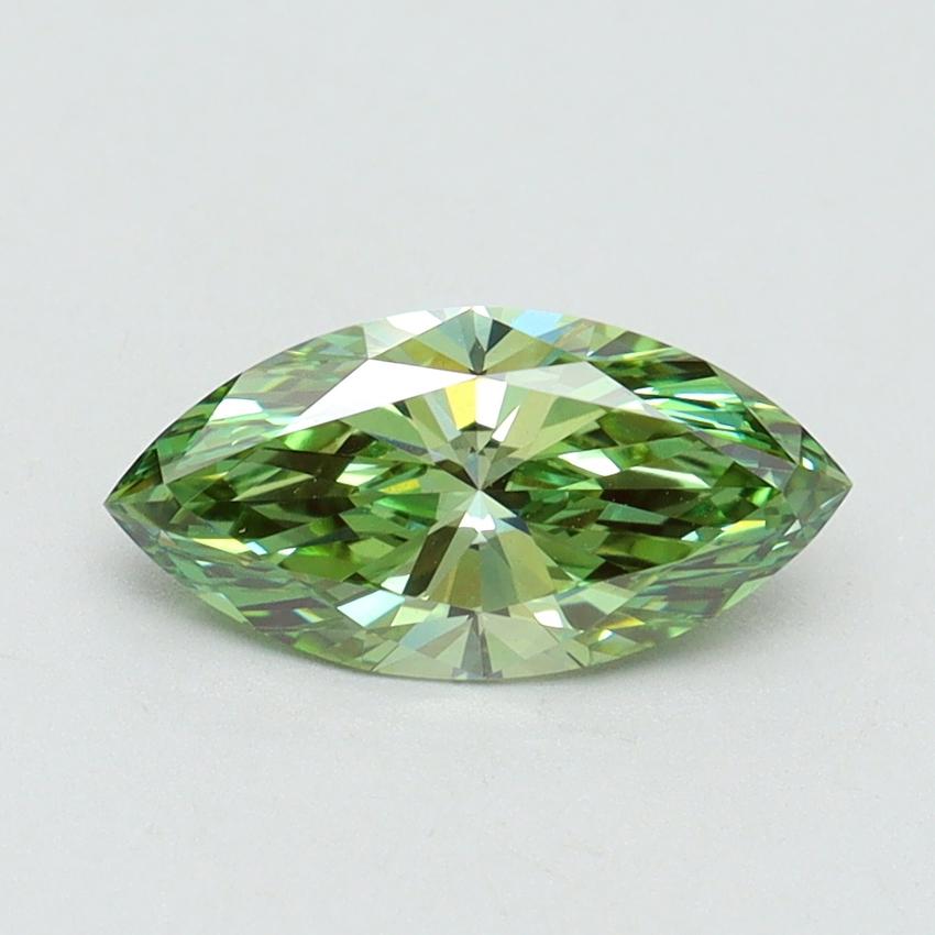 1.02 Ct. Fancy Vivid Green Marquise Lab Grown Diamond