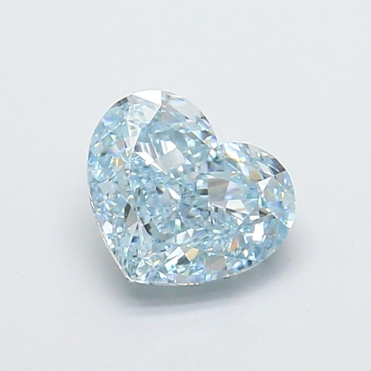 2.10 Ct. Fancy Intense  Blue Heart Lab Grown Diamond