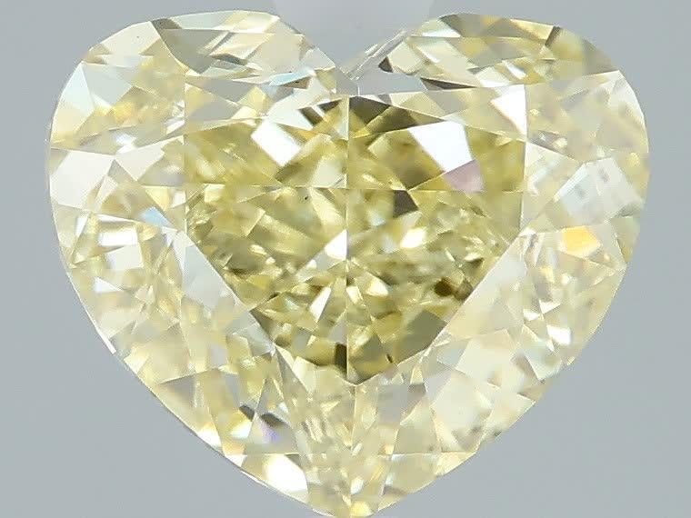2.50 Ct. Fancy  Yellow Heart Lab Grown Diamond