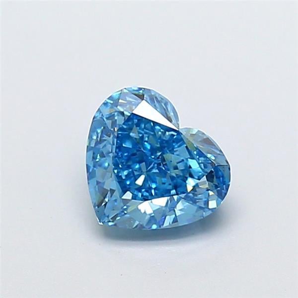 1.01 Ct. Fancy Vivid  Blue Heart Lab Grown Diamond