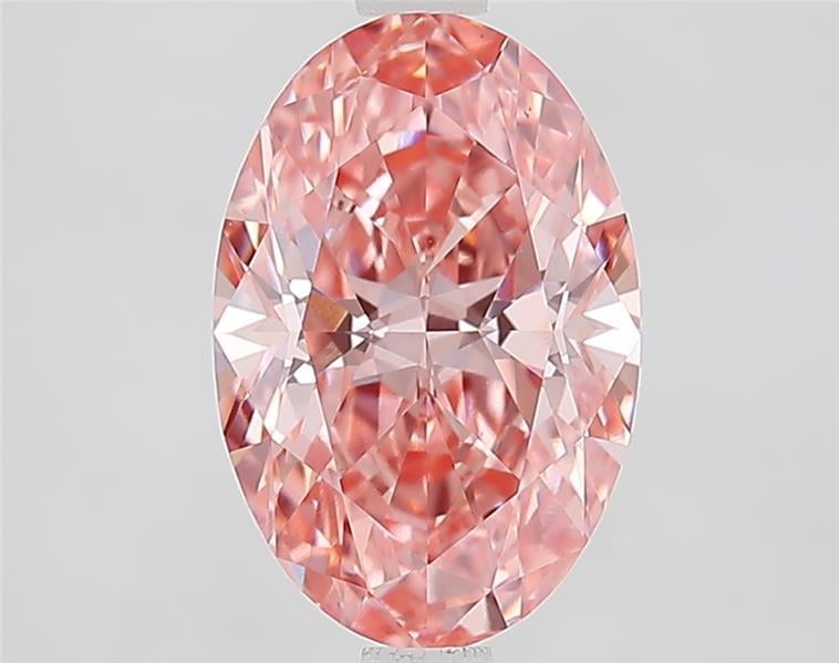 2.32 Ct. Fancy Vivid  Pink Oval Lab Grown Diamond