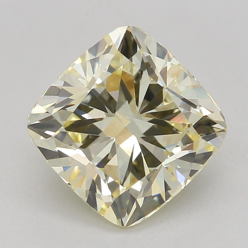 2.08 Ct. Fancy Intense Yellow Cushion Lab Grown Diamond