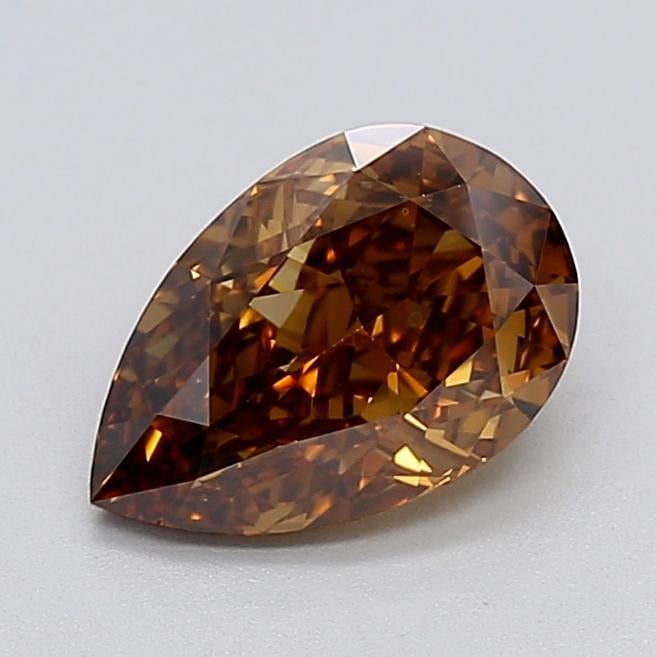 2.06 Ct. Fancy  Brown Pear Lab Grown Diamond