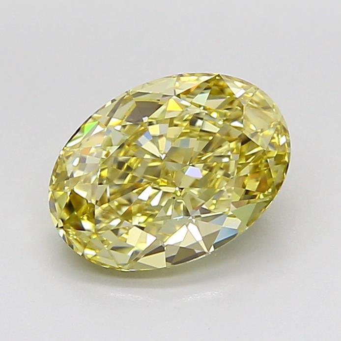 2.02 Ct. Fancy Light Yellow Oval Lab Grown Diamond