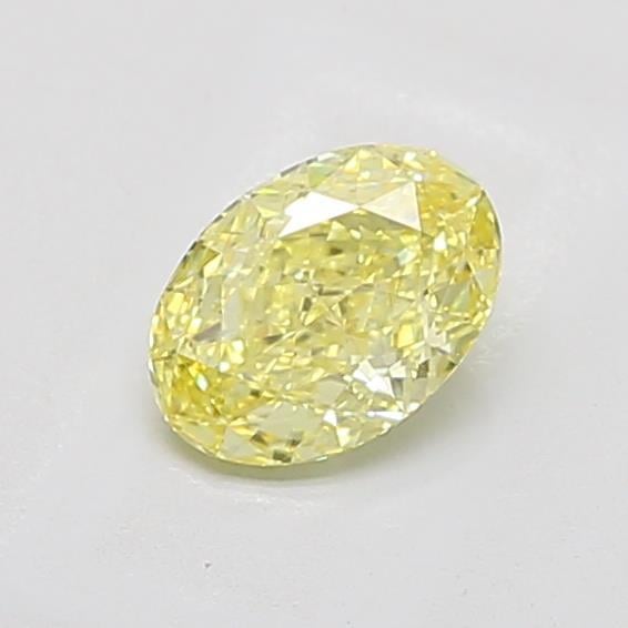 1.11 Ct. Fancy Intense Yellow Oval Lab Grown Diamond