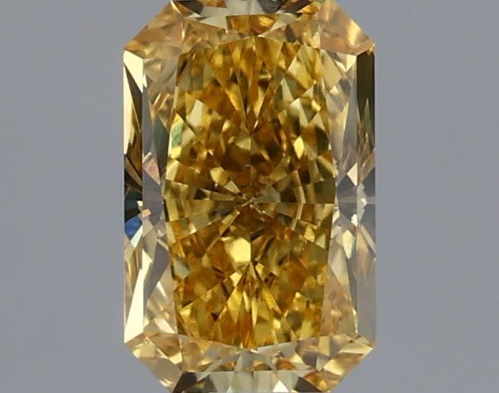 0.59 Ct. Fancy Intense Yellow Radiant Lab Grown Diamond