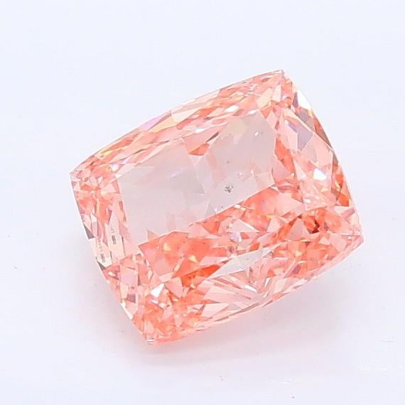 1.06 Ct. Fancy Vivid Pink Cushion Lab Grown Diamond