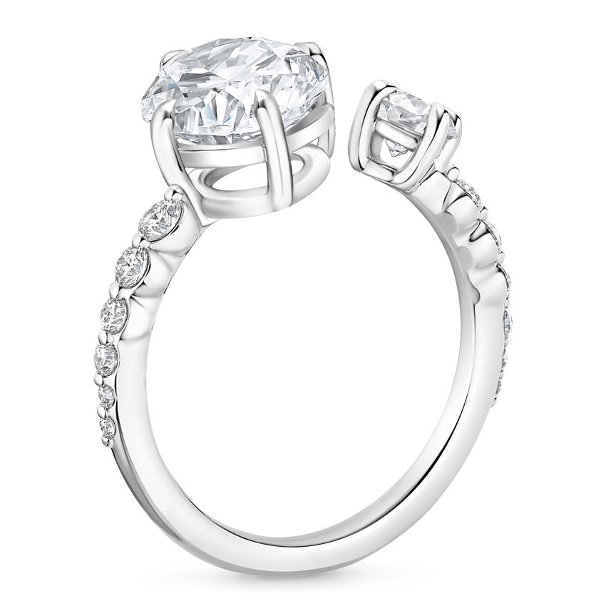 Platinum Matina Toi et Moi Diamond Ring (1/2 ct. tw.), large side view