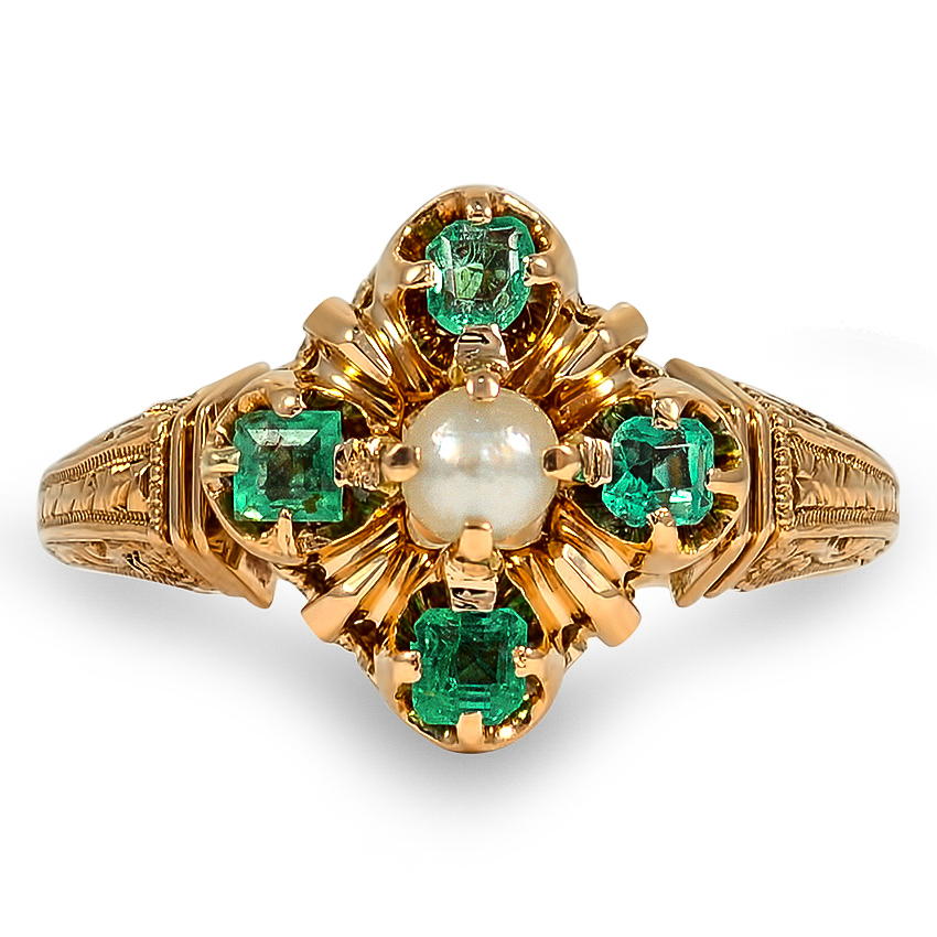 Victorian Pearl Vintage Ring