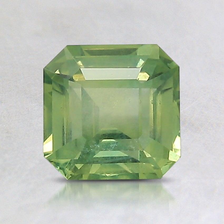 6.2mm Unheated Green Asscher Montana Sapphire