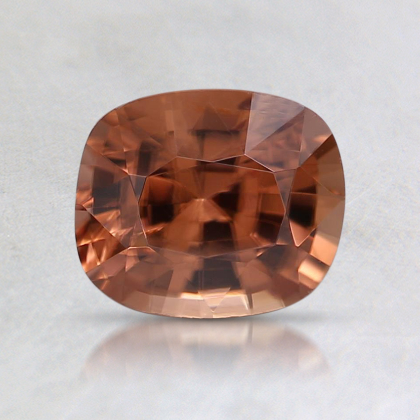 6.6x5.6mm Orange Cushion Sapphire