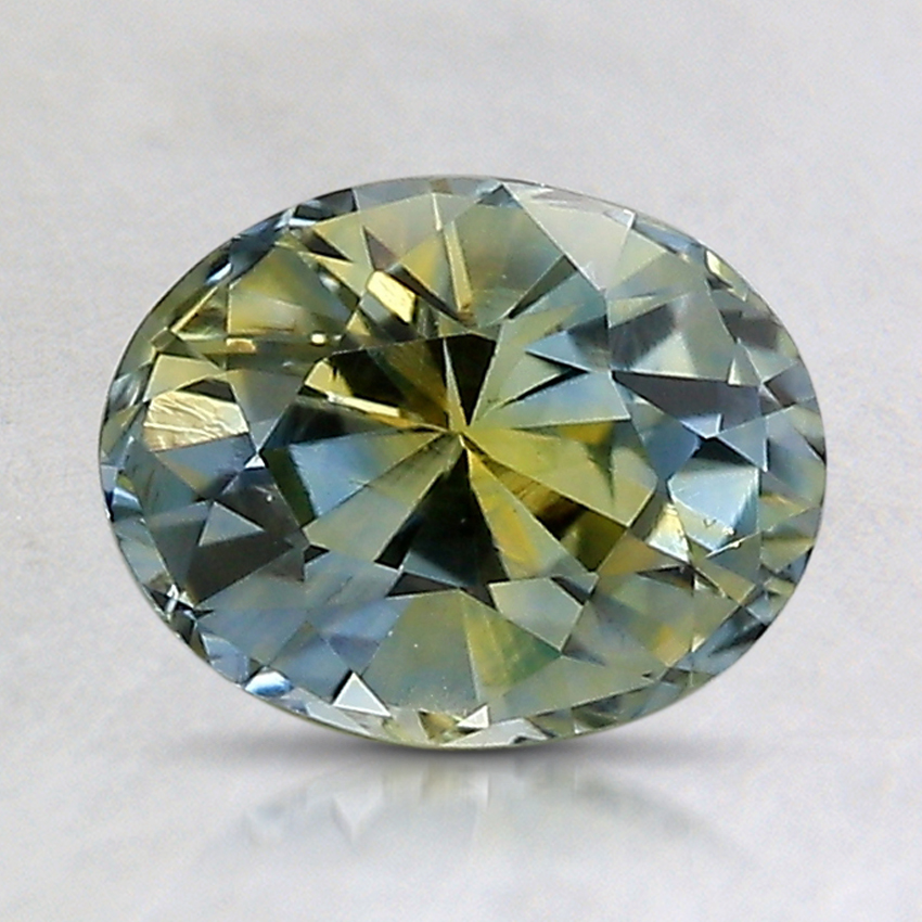 8x6.4mm Bi-Color Oval Sapphire