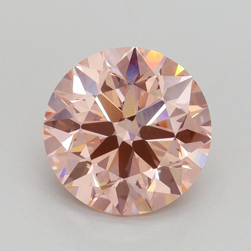 2.01 Ct. Fancy Intense Pink Round Lab Grown Diamond