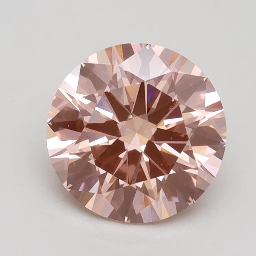 2.02 Ct. Fancy Intense Pink Round Lab Grown Diamond