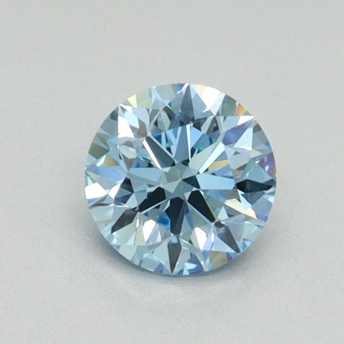 0.54 Ct. Fancy Vivid Blue Round Lab Grown Diamond