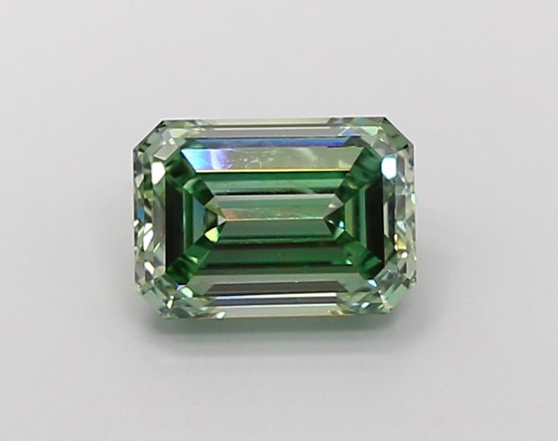 2.5 Ct. Fancy Intense Green Emerald Lab Grown Diamond