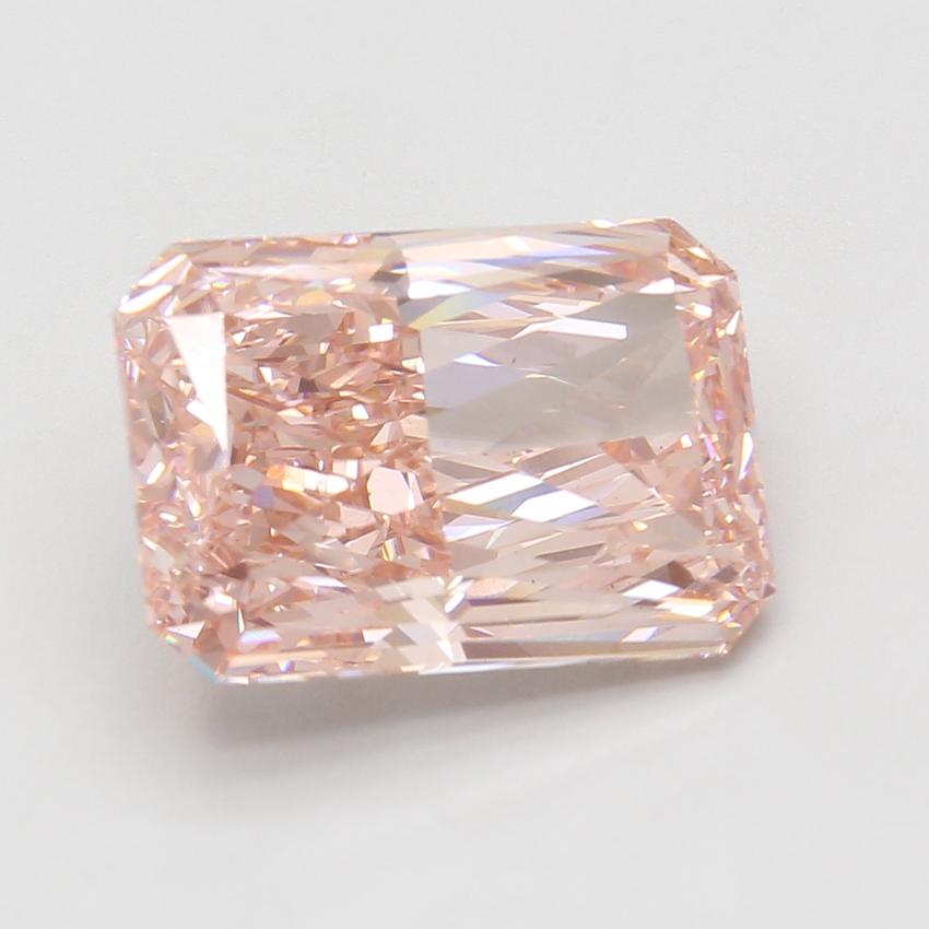9.12 Ct. Fancy Vivid Pink Radiant Lab Grown Diamond