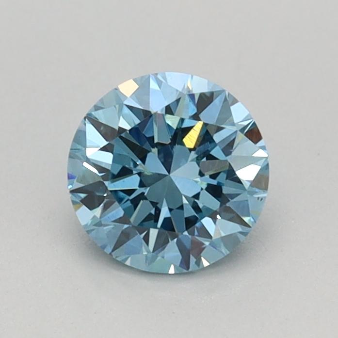 0.48 Ct. Fancy Vivid Blue Round Lab Grown Diamond