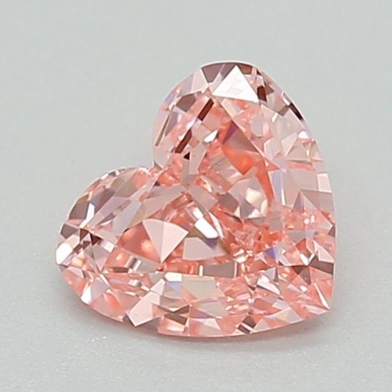 0.37 Ct. Fancy Vivid  Pink Heart Lab Grown Diamond