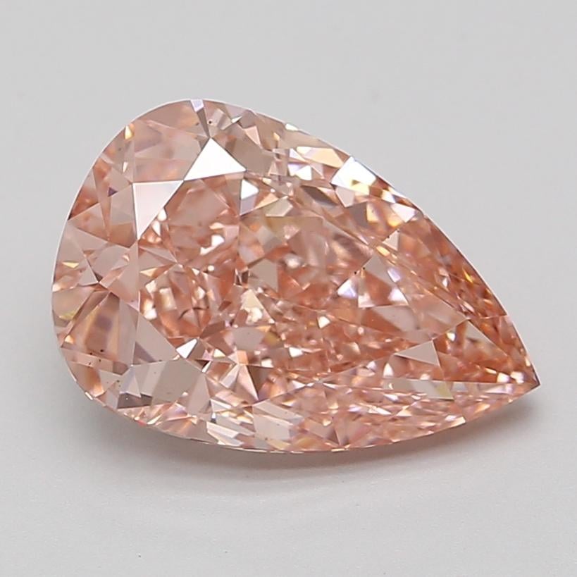 4.31 Ct. Fancy Vivid Pink Pear Lab Grown Diamond