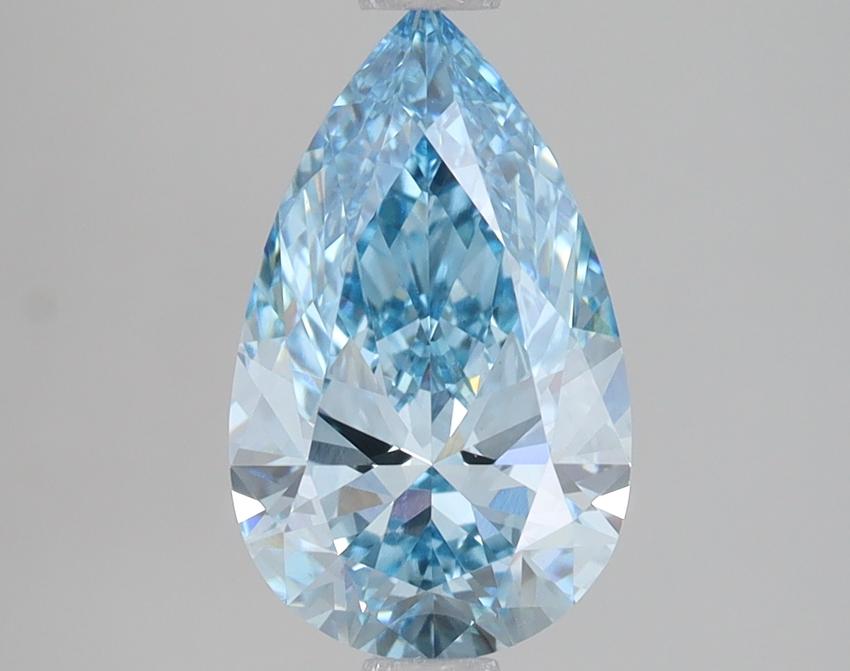 2.01 Ct. Fancy Vivid Blue Pear Lab Grown Diamond