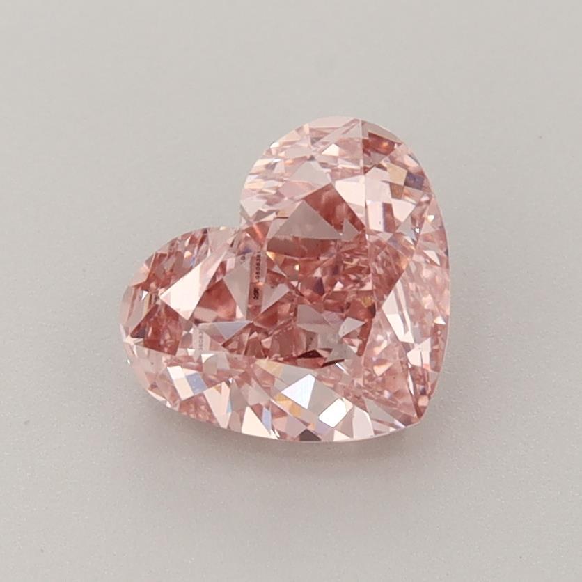1.41 Ct. Fancy Intense Pink Heart Lab Grown Diamond