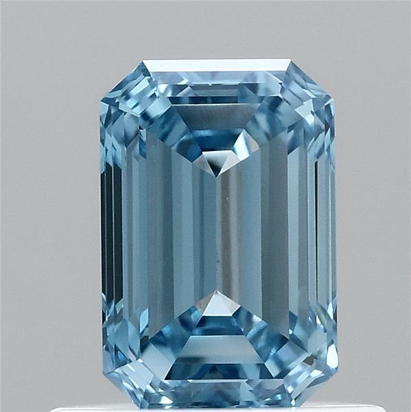 0.71 Ct. Fancy Vivid Blue Emerald Lab Grown Diamond