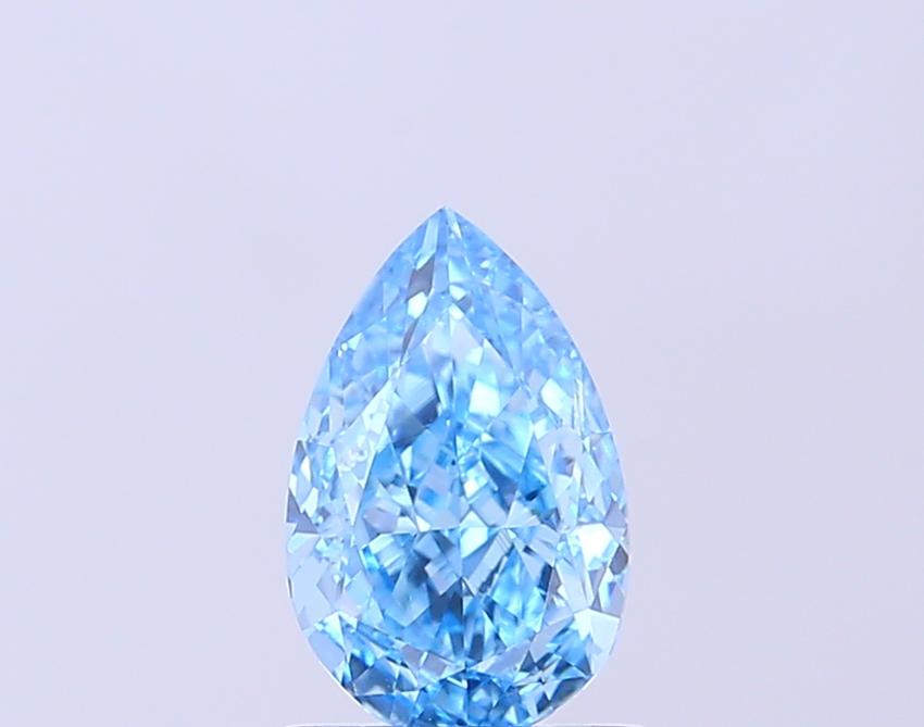 1.01 Ct. Fancy Vivid Blue Pear Lab Grown Diamond