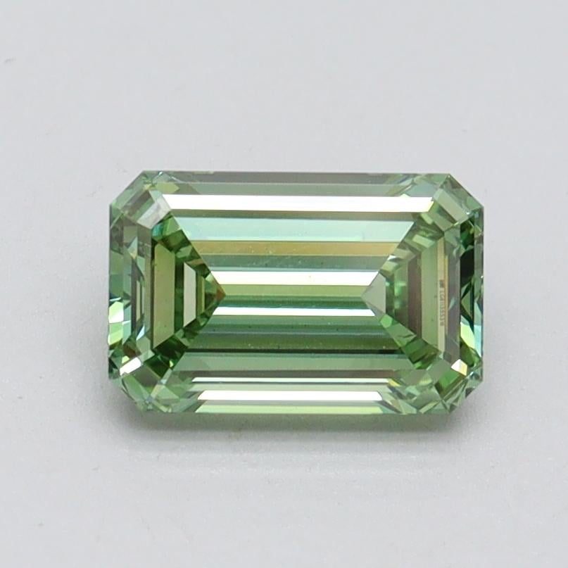 1.02 Ct. Fancy Vivid Pacific Green Emerald Lab Grown Diamond