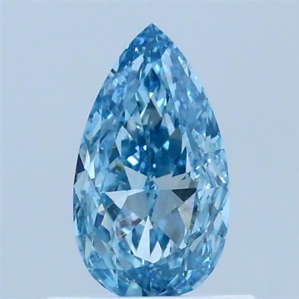 0.68 Ct. Fancy Vivid  Blue Pear Lab Grown Diamond