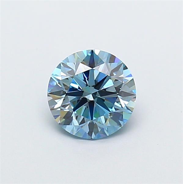 1.04 Ct. Fancy Vivid  Blue Round Lab Grown Diamond