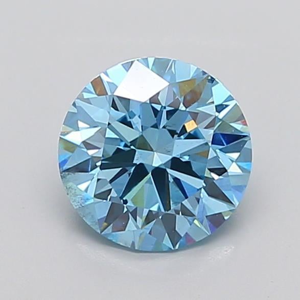 2.02 Ct. Fancy Vivid  Blue Round Lab Grown Diamond