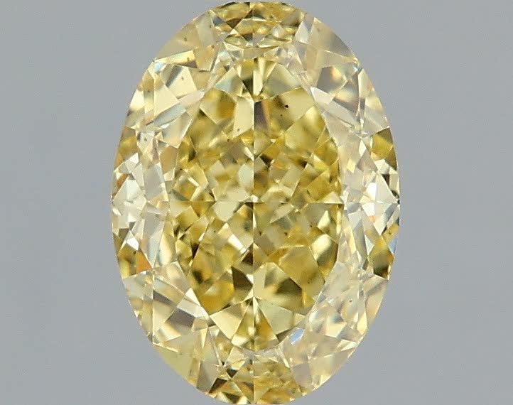 1.09 Ct. Fancy Intense Yellow Oval Lab Grown Diamond