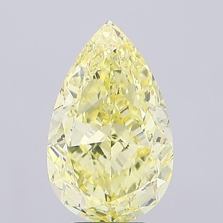 5.05 Ct. Fancy Intense Yellow Pear Lab Grown Diamond