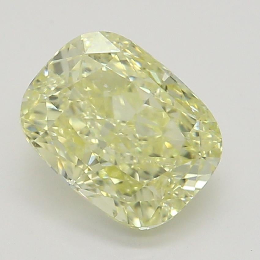 0.67 Ct. Fancy Yellow Cushion Diamond