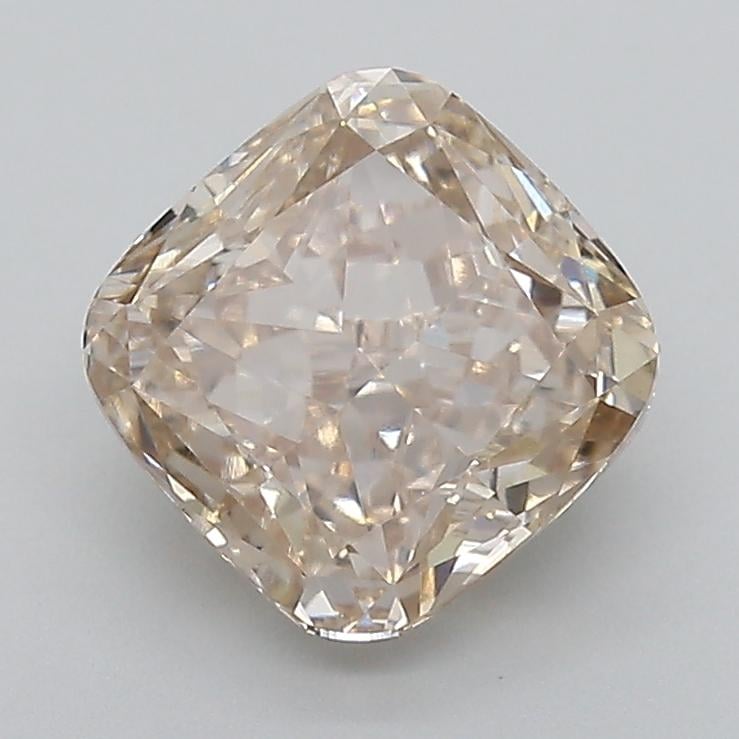 2.01 Ct. Very Light  Brown Cushion Lab Grown Diamond