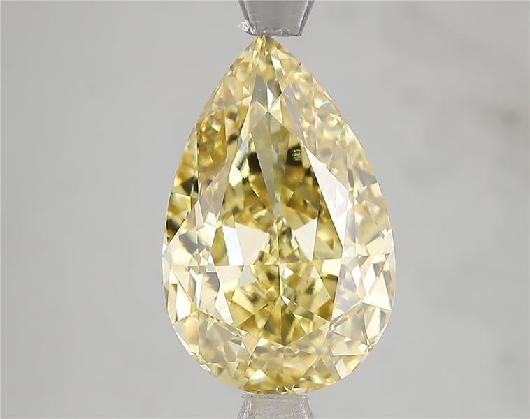 5.04 Ct. Fancy Intense Yellow Pear Lab Grown Diamond