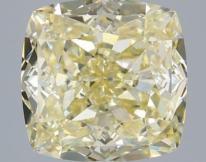 3.60 Ct. Fancy Yellow Cushion Lab Grown Diamond