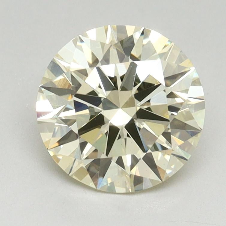 1.55 Ct. Light Yellow Round Lab Grown Diamond
