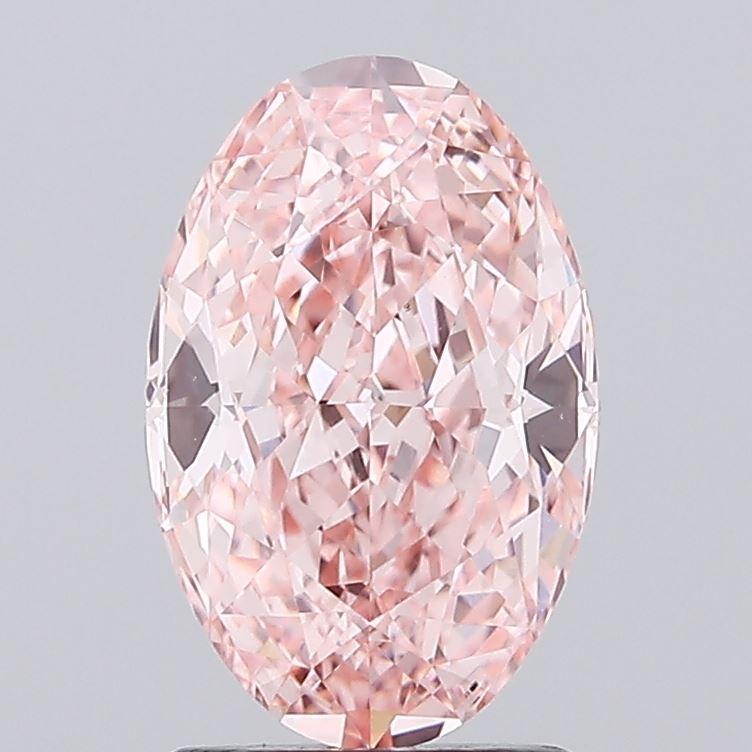2.03 Ct. Fancy Vivid Pink Oval Lab Grown Diamond