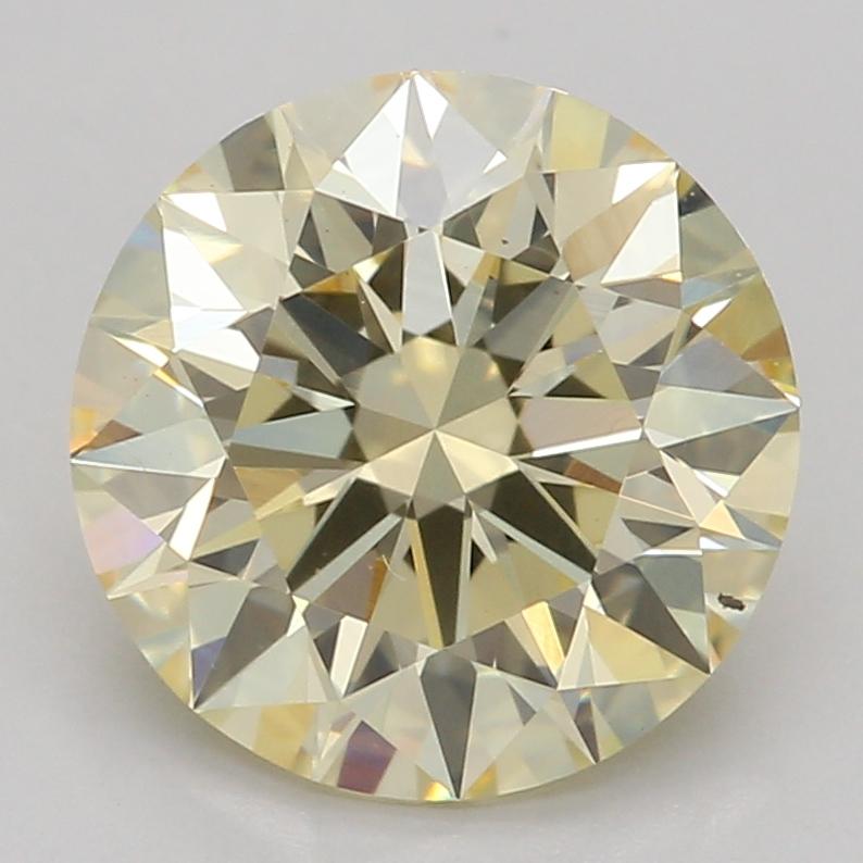 1.58 Ct. Fancy Light Yellow Round Lab Grown Diamond